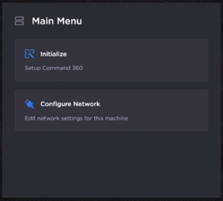 Initialize Main Menu