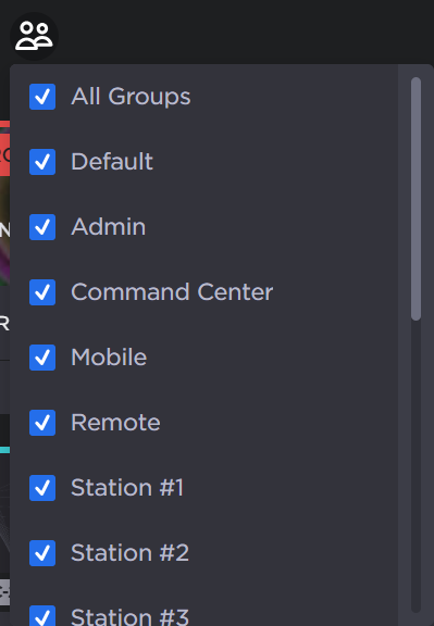 Groups Filter
