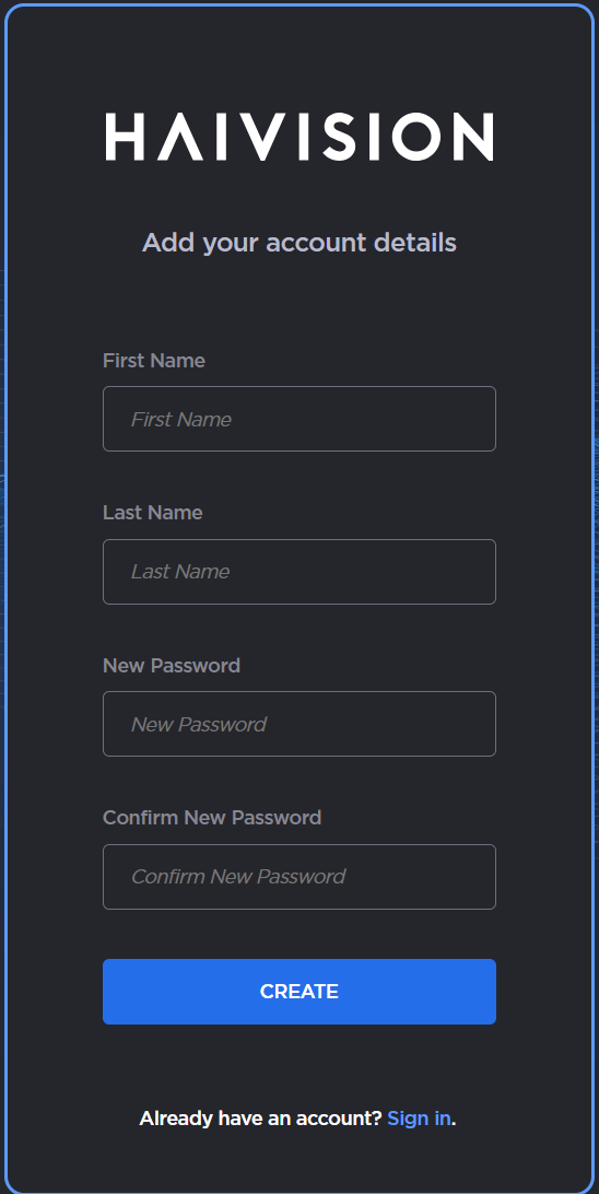 Account Details