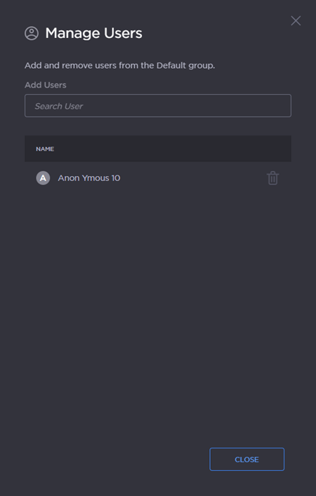 Manage Users