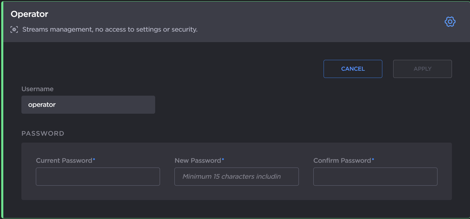 Change Password