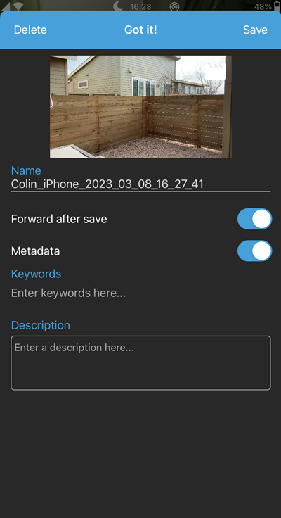 Recording Capture Prompt