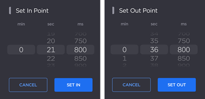 Audio Set Points
